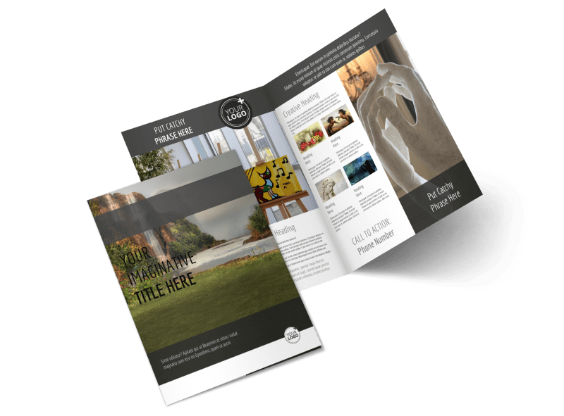 Art Exhibit Brochure Template Preview 1