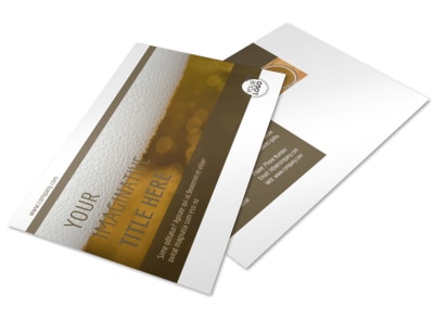 Brew Pub - Beer List Postcard Template 2 preview