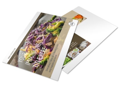 Asian Restaurant Postcard Template preview