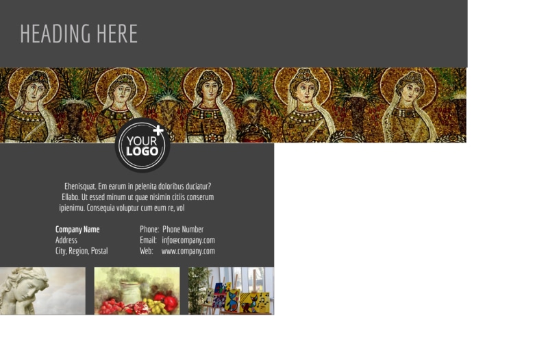 Art Exhibit Postcard Template