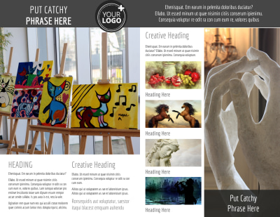 Art Exhibit Brochure Template Preview 2