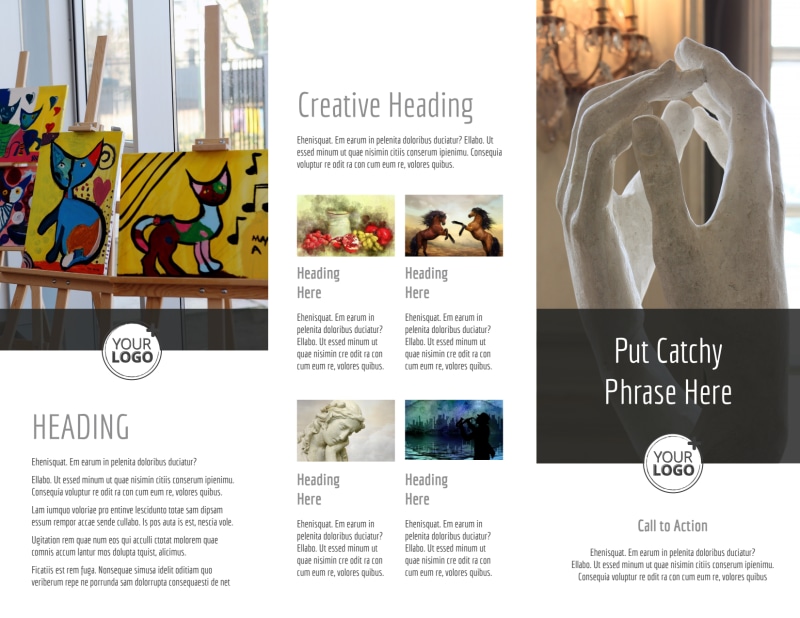 Art Exhibit Brochure Template