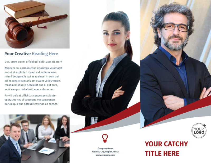 Criminal Law Firms Tri-Fold Brochure Template