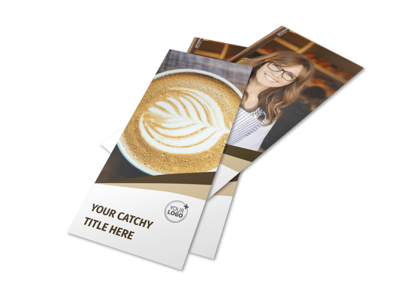 Coffee Latte Rack Card Template 2