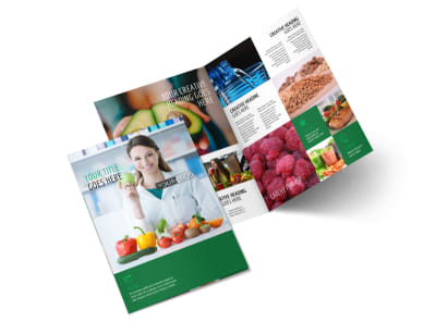 Nutritionist & Dietician Bi-Fold Brochure Template 2 preview
