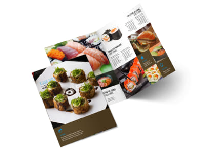 Sushi Restaurant Menu Template 2 preview