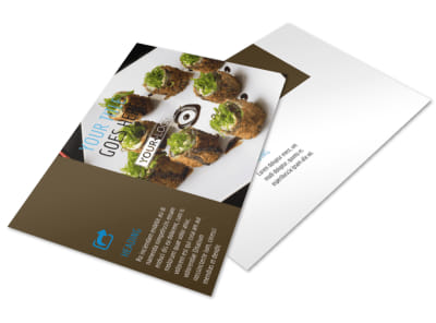 Sushi Restaurant Postcard Template 2 preview
