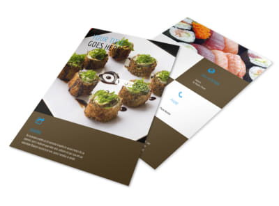 Sushi Restaurant Flyer Template 3 preview