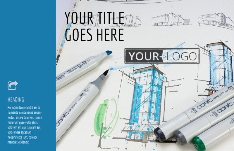 Graphic Design Service Postcard Template