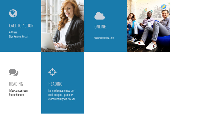 Graphic Design Service Postcard Template