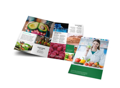 Nutritionist & Dietician Bi-Fold Brochure Template preview