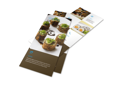 Sushi Restaurant Flyer Template 2
