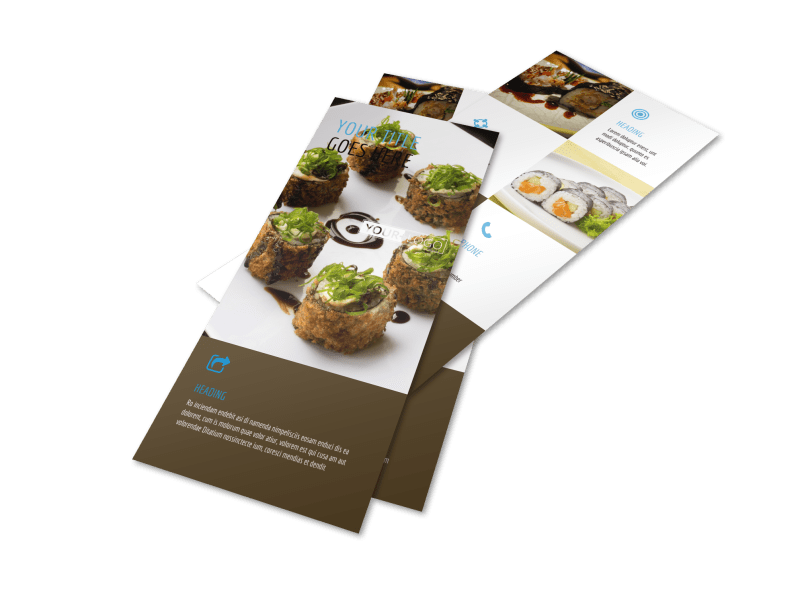 Sushi Restaurant Flyer Template 2