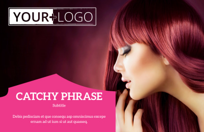 Stylish Hair Salon Postcard Template Preview 1
