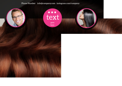Stylish Hair Salon Postcard Template Preview 2