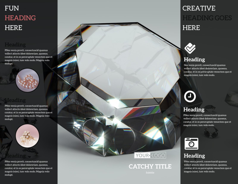 Jeweler & Jewelry Store Brochure Template