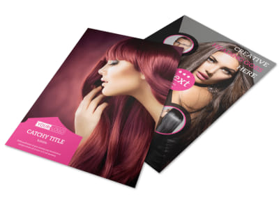 Stylish Hair Salon Flyer Template preview