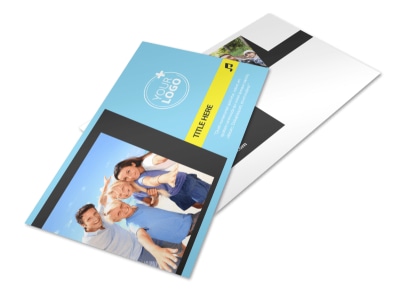 Family Travel Agency Postcard Template 2 preview