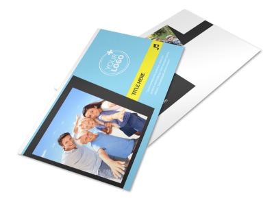 Family Travel Agency Postcard Template 2 preview