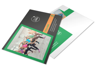 Strength Training Postcard Template preview