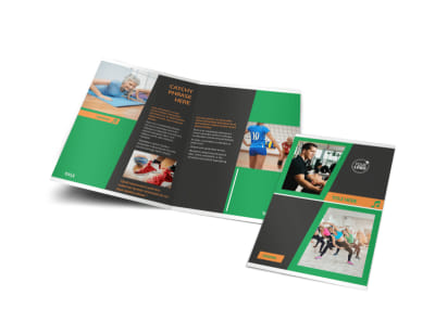 Strength Training Bi-Fold Brochure Template preview