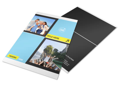 Family Travel Agency Flyer Template preview