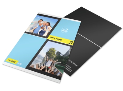 Family Travel Agency Flyer Template preview