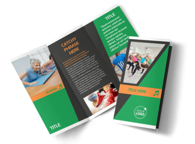 Strength Training Tri-Fold Brochure Template preview