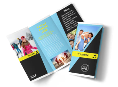 Family Travel Agency Tri-Fold Brochure Template preview