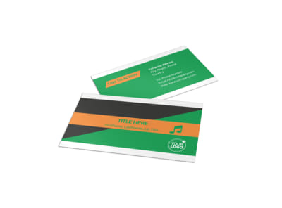 Strength Training Business Card Template preview