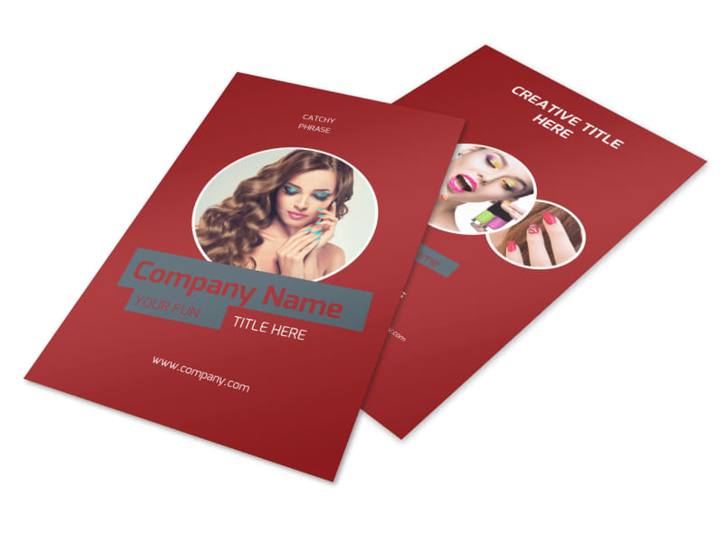 beauty nail spa flyer template mycreativeshop