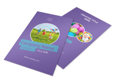 Party Activities Flyer Template 3 preview