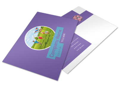 Party Activities Postcard Template preview
