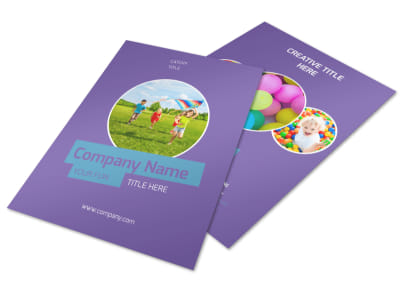 Party Activities Flyer Template preview