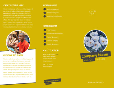 Art & Design Institute Brochure Template Preview 1