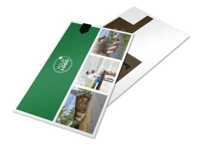 Fishing Lodge Postcard Template 2 preview