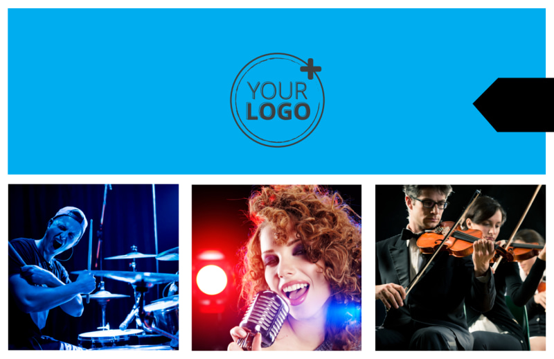 Music Band Info Postcard Template