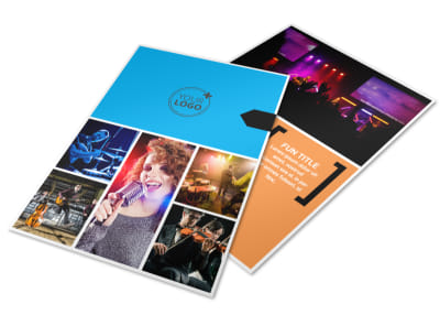 Music Band Info Flyer Template preview