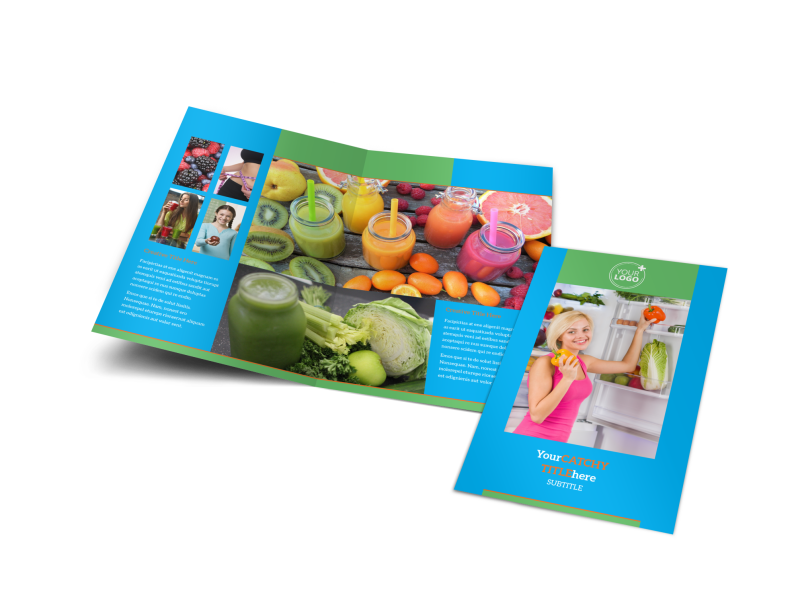 Nutrition Education Brochure Template Preview 1