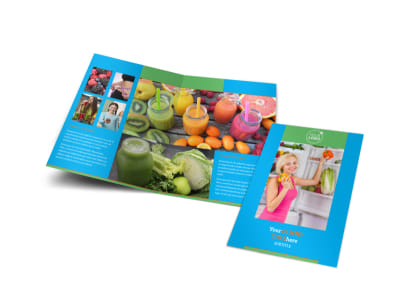 Nutrition Education Bi-Fold Brochure Template preview