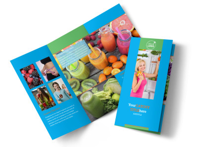 Nutrition Education Tri-Fold Brochure Template preview