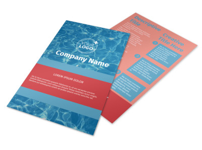 Pool Cleaning Service Flyer Template 3 preview