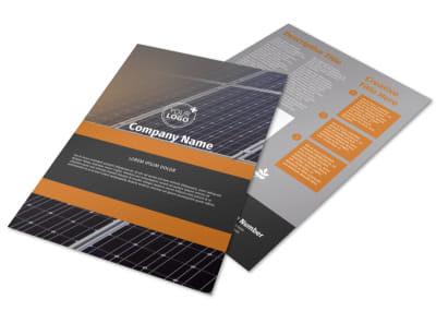 Clean Energy Consulting Flyer Template preview