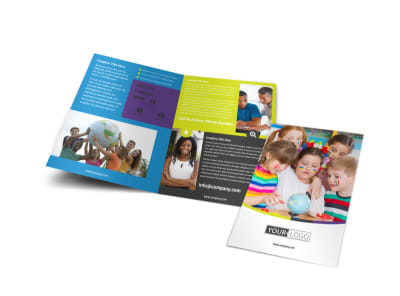Speech Therapy Bi-Fold Brochure Template preview