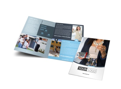 Reliable Property Management Bi-Fold Brochure Template preview