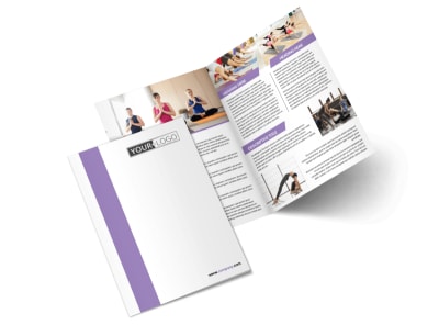 Pilates & Yoga Bi-Fold Brochure Template 2 preview