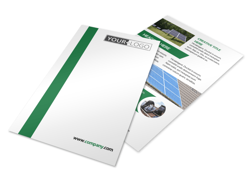 Solar Energy Company Flyer Template Preview 1