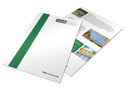Solar Energy Company Flyer Template preview