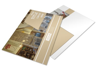 Interior Design Postcard Template preview