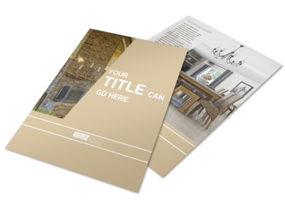 Interior Design Flyer Template preview